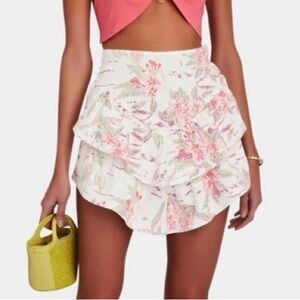 MOTHER💝The Ruffle Denim Mini Skirt Size 32